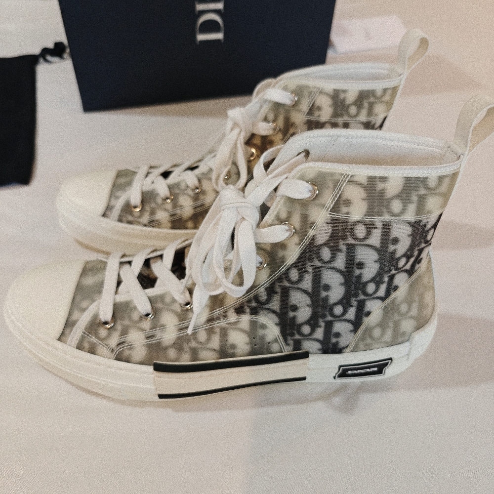 Dior High-Top Sneakers B23 Oblique - Picture 6 of 10
